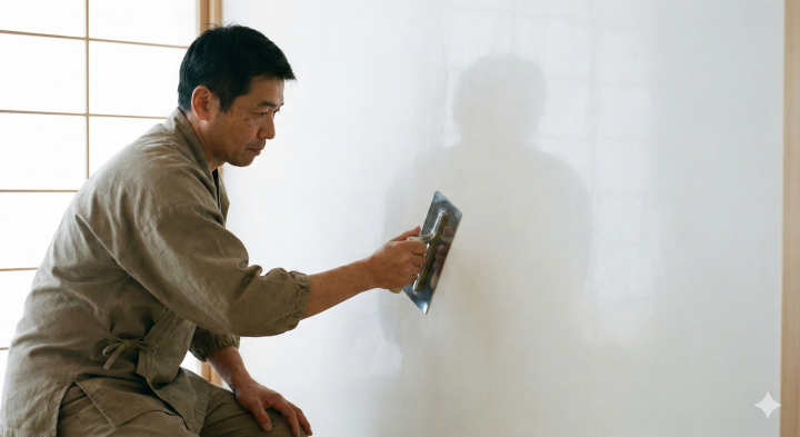 高精度な左官工事